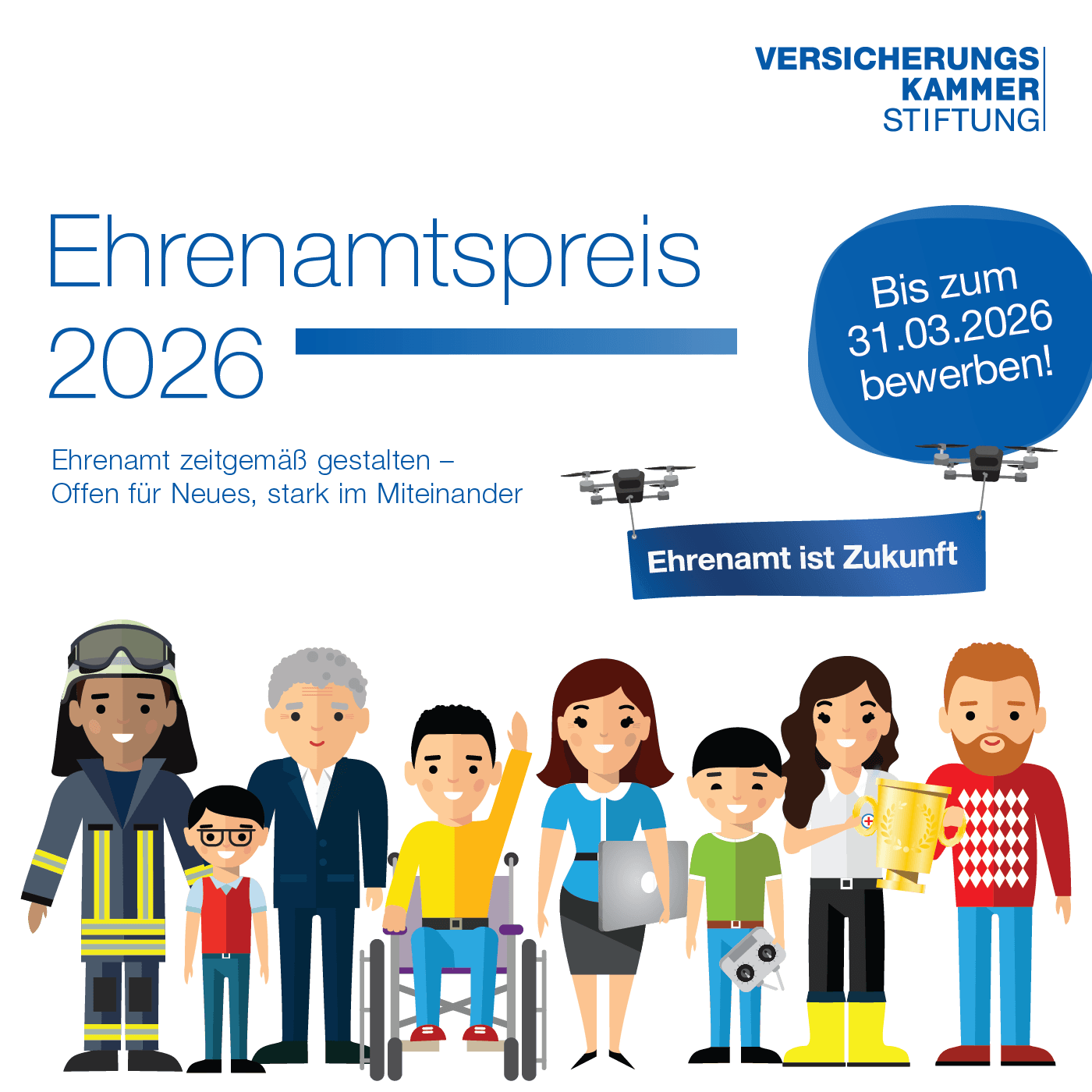 Ehrenamtspreis 2026 der Versicherungskammer Stiftung